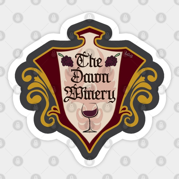 The Dawn Winery (Version 1) Sticker by LetsGetGEEKY
